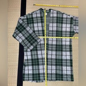 Twik Green and Gray Plaid Women's Shirt